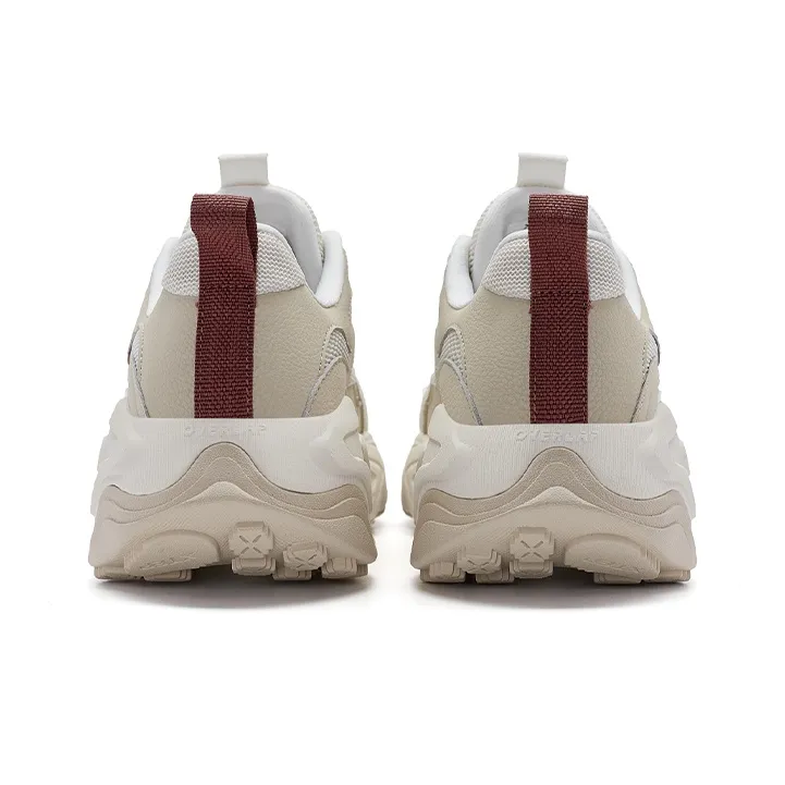 XTEP Migratory Height Increasing Low Top Casual Shoes Men's Milk Tea White/Earthy Tone-3