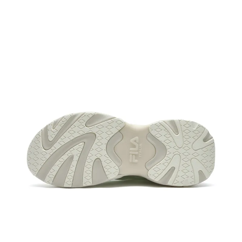 FILA FUSION Ray 4 Anti-Slip Wear-Resistant Low-Top Casual Shoes Women's White Green-5