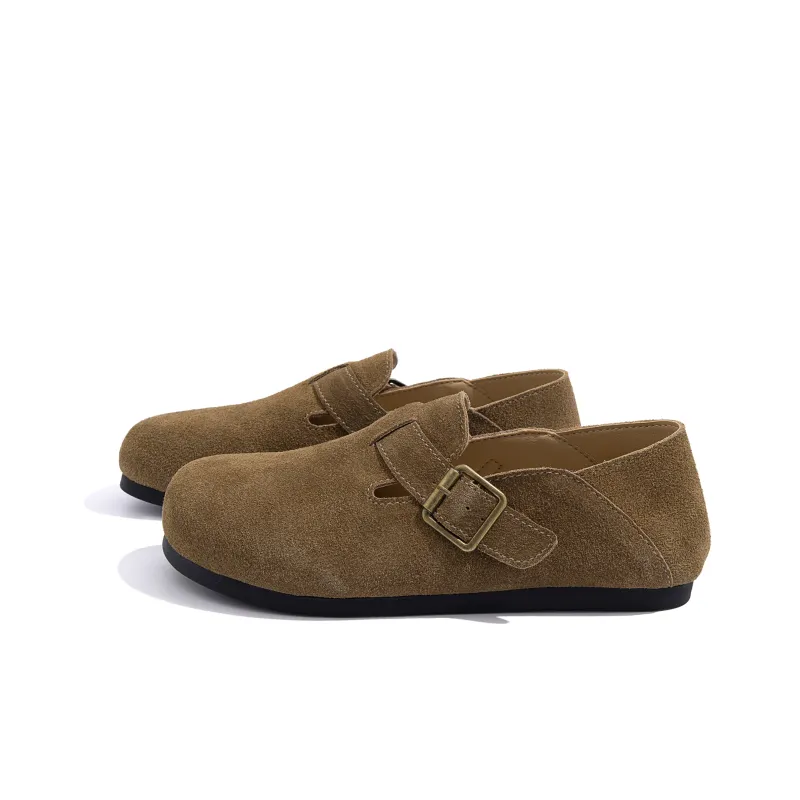 HUANQIU Cushioning Wear Resistant Low Top Casual Shoes Women's Brown-1