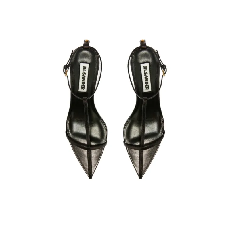 JIL SANDER High Leather Sandals-5