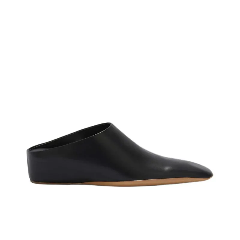 JIL SANDER Square-toe Leather Mules-1