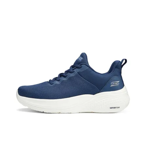 Skechers Shock Absorbers Slip Resistant Breathable Low Top Running Shoes Men's Blue