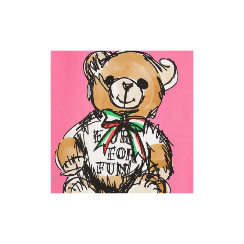 MOSCHINO Teddy Bear print Scarf-1