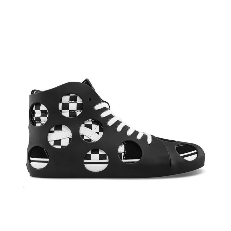 Vans Sk8 Hi Cage Vlt Lx 'Polka Dot Checkered Black'-1