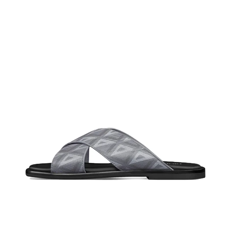 DIOR Alias Slide Slippers Men's Gray-0