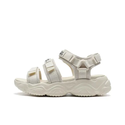 XTEP Beach Sandals Women's Milk Tea White