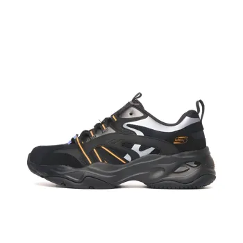Skechers Casual Daddy's Shoes 'Black Silver Orange'
