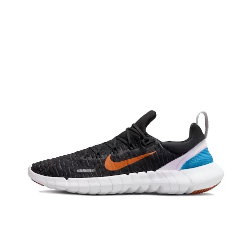 Nike Free Run 5.0 Next Nature Black Rush Orange Women's