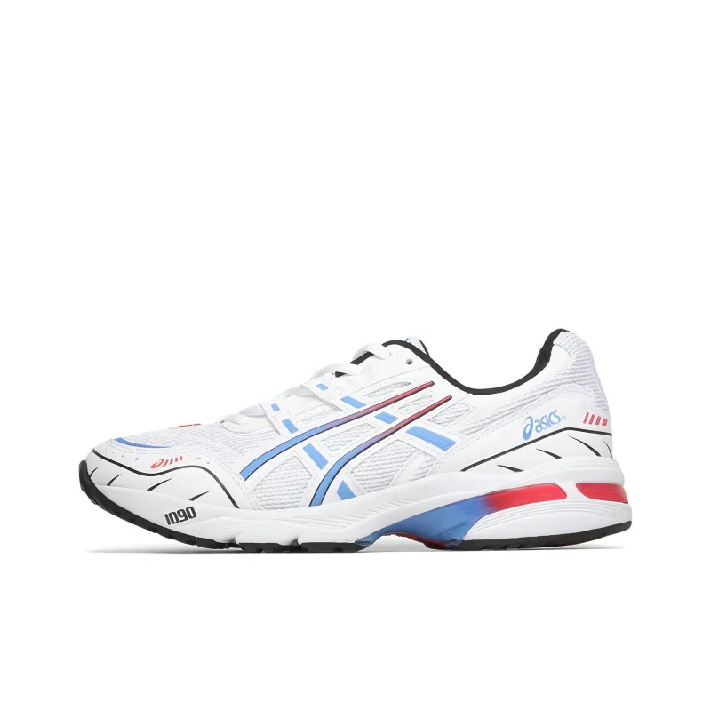 Asics GEL-1090 Wear-Resistant Low-Top Running Shoes Unisex White Blue-0