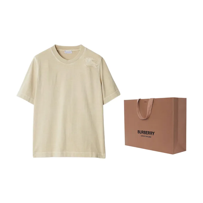 Burberry Logo Patch Crewneck T-Shirt-2