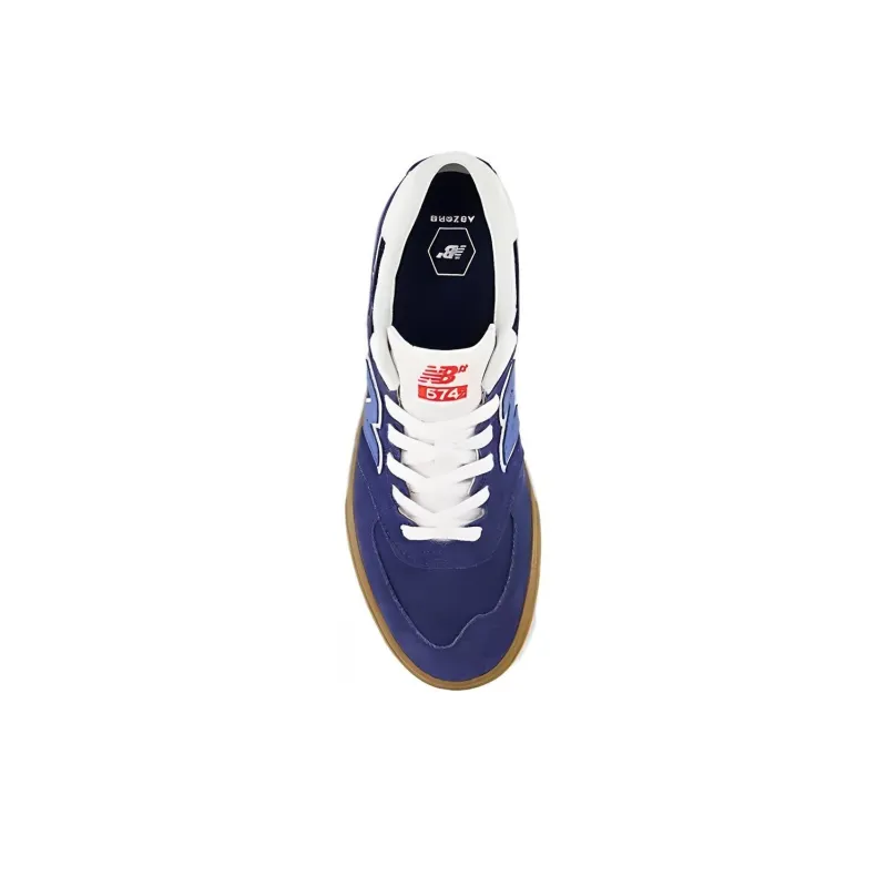 New Balance NB Numeric 574 Vulc Anti Slip Wear Resistant Low Top Skateboard Shoes Men's Blue-3