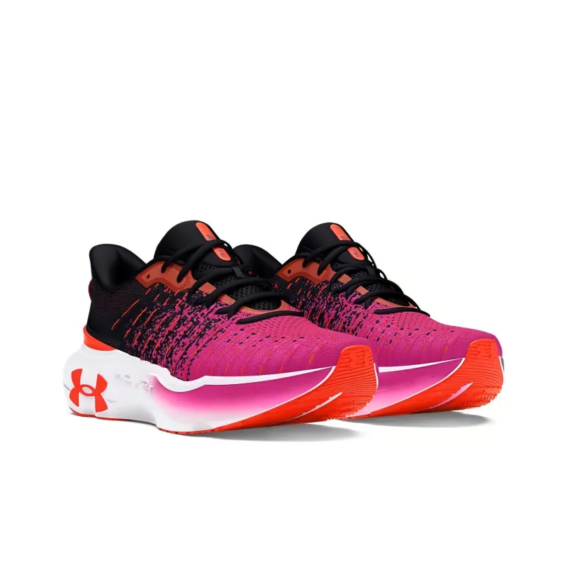 Under Armour Cushioned Slip Resistant Abrasion Resistant Low Top Running Shoes Men's Black Purple-1
