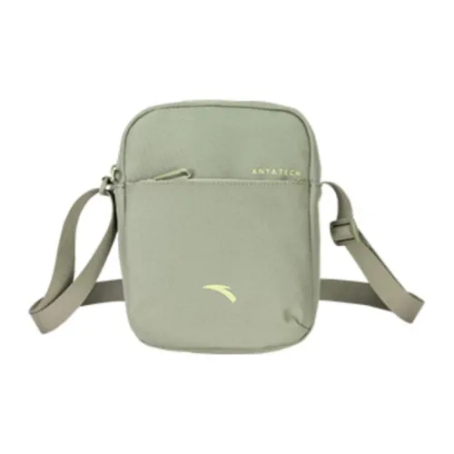 Anta Variety Training Collection Fabric Shoulder Bag Unisex Green Pea Color