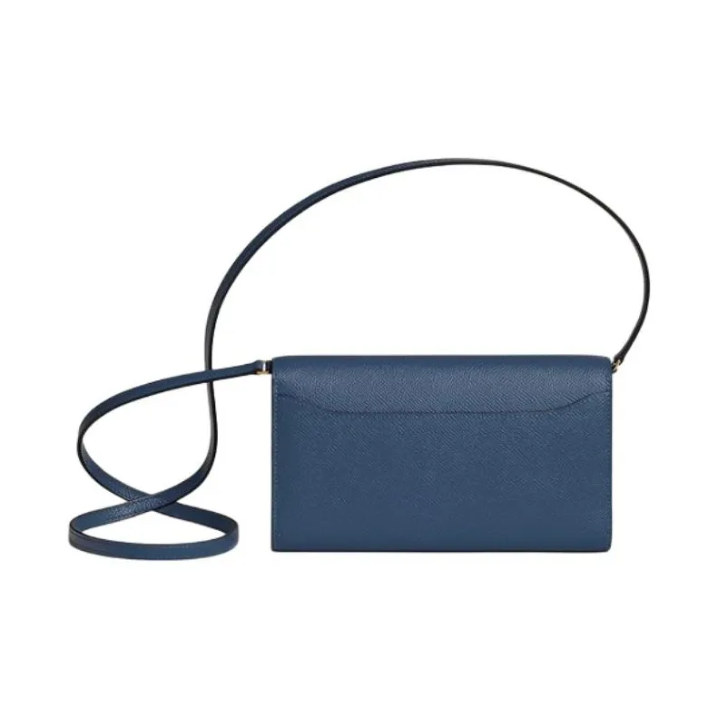 HERMES Constance To Go Epsom Leather Wallet Clutch Crossbody Bag Shoulder Bag Women's 7U Navy-1