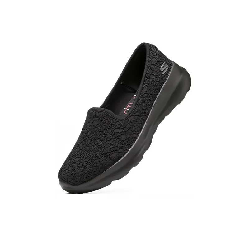 Skechers Cushioning Wear Resistant Low Top Casual Shoes Women's Black-3