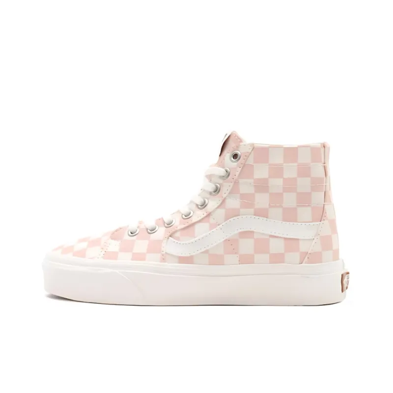 Vans SK8 HI Breathable Non Slip Wear resistant Casual Skateboarding Shoes Pink White 'Pink Blue'-0