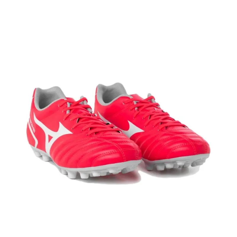 Mizuno Monarcida AG Rubber Short Studs Anti Slip Wear Resistant Soccer Shoes Men's Red White-2