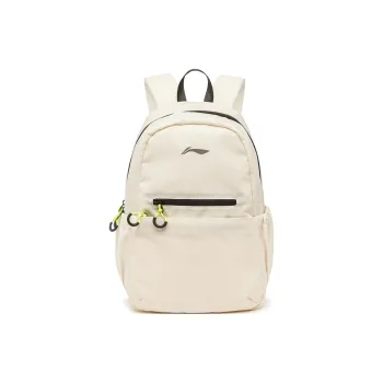 LiNing Li Ning Running Collection Polyester Backpack Unisex Ecru