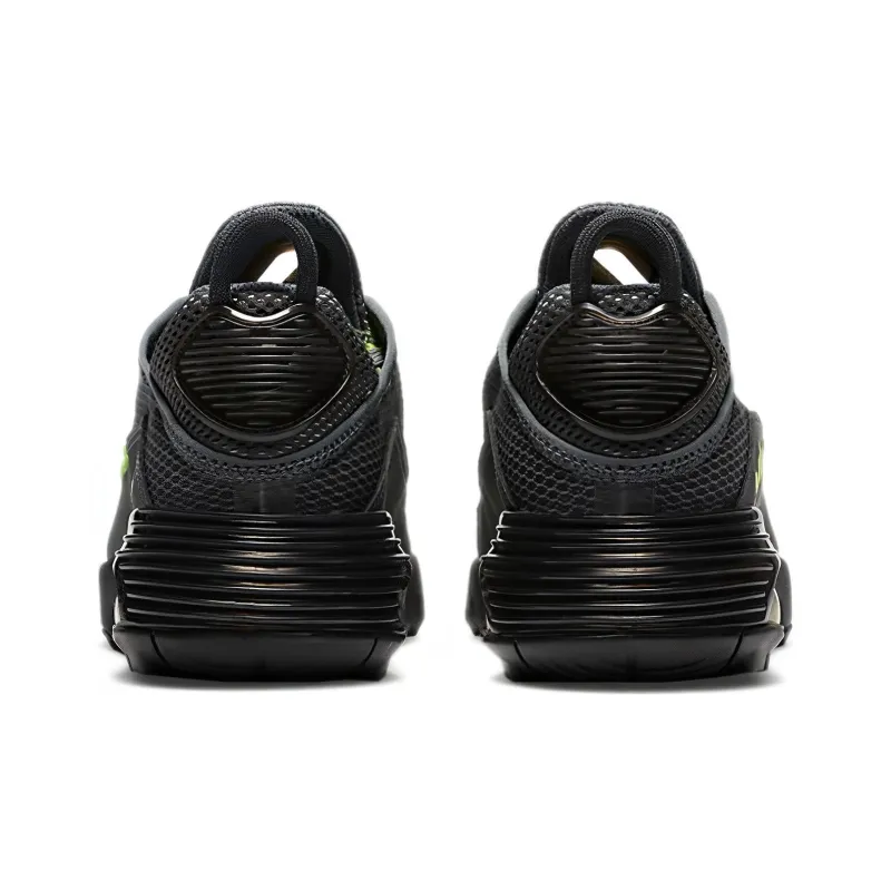 Nike Air Max 2090 Cushioning Slip Resistant Low Top Kids' Running Shoes Black Green Teenagers-4