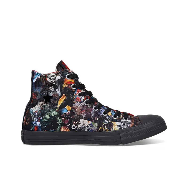 DC COMICS x Converse Chuck Taylor All Star Anti Slip Wear Resistant High Top Canvas Shoes Unisex Black-1