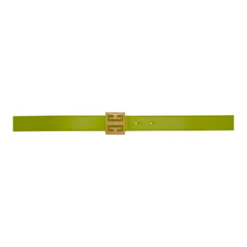 GIVENCHY Double-Sided Design Smooth Buckle Leather Belts Women's Green Width 1.25 Cm