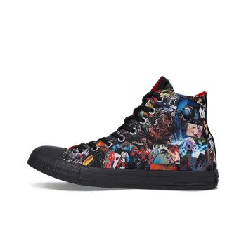 DC COMICS x Converse Chuck Taylor All Star Anti Slip Wear Resistant High Top Canvas Shoes Unisex Black