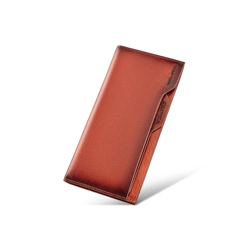 WilliamPOLO Top Grain Cow Leather Multifunction Card Holder Wallet Regular Men's Multicolor-17