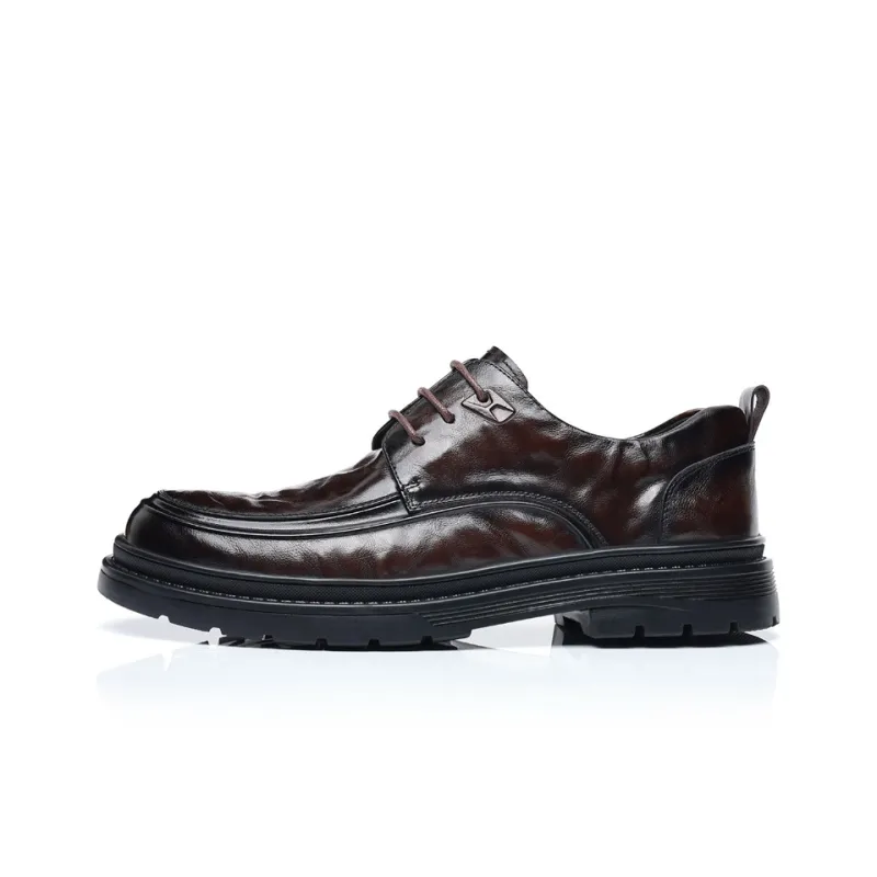 Mulinsen Dress Shoes Men Low Top Black-9