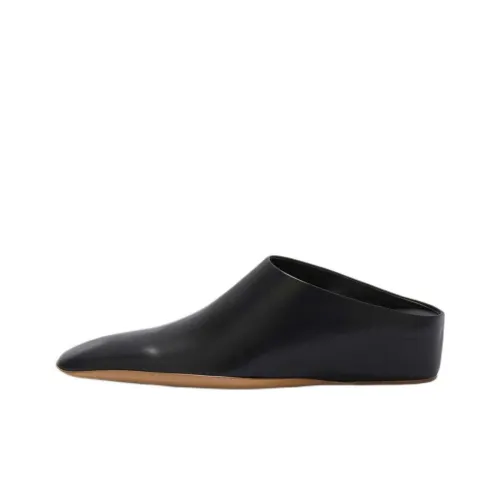 JIL SANDER Square-toe Leather Mules