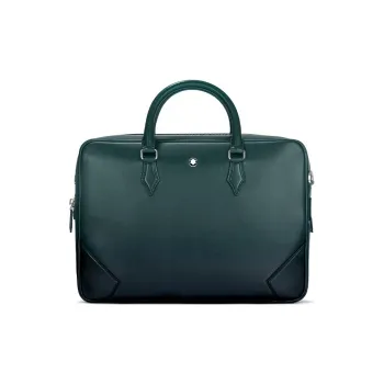 MONTBLANC Meisterstuck Cow Leather Handbag Briefcase Men's British Green