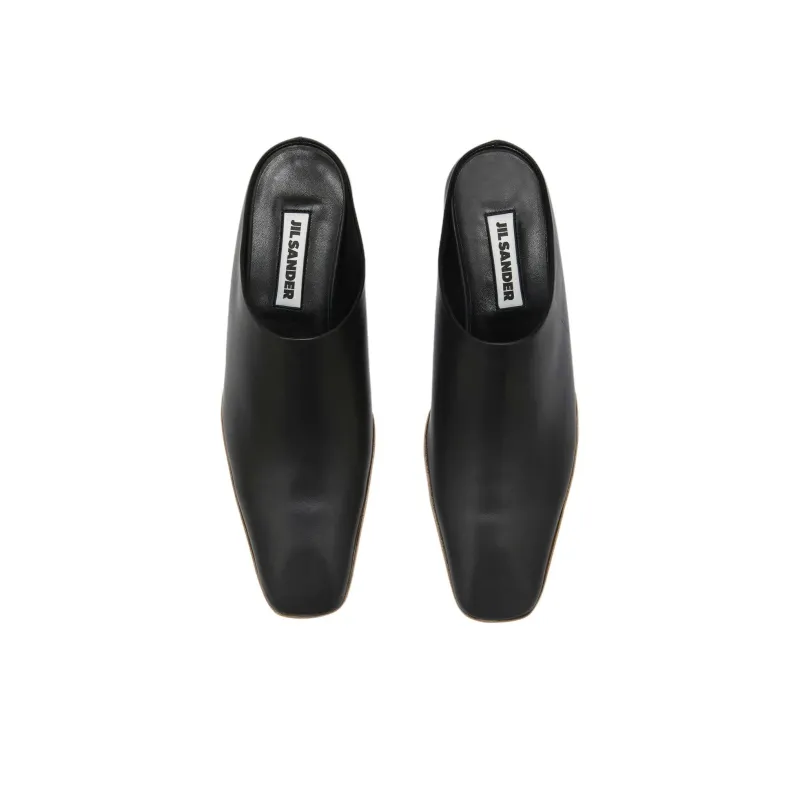 JIL SANDER Square-toe Leather Mules-5