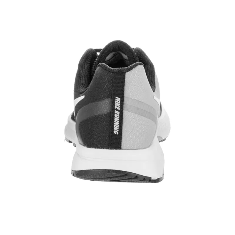 Nike Zoom Span 1 Cushioning, Wear Resistant Low Top Casual Running Shoes Men's Black White-3