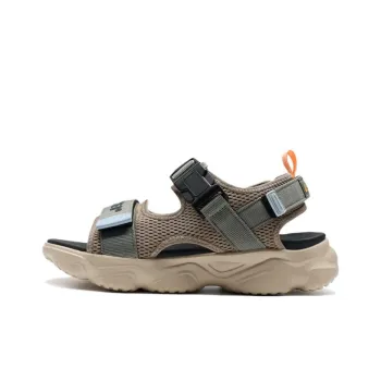 XTEP Beach Sandals Men's Brown Green