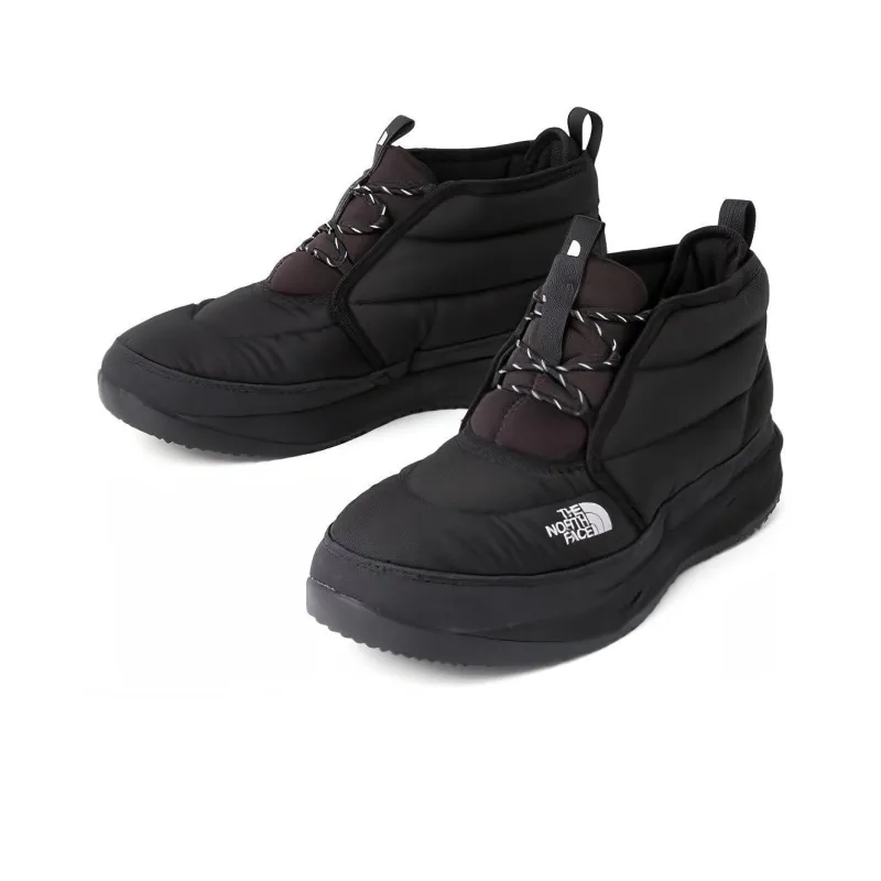 THE NORTH FACE Nuptse Chukka Thermal Waterproof Abrasion Resistant Ankle Length Outdoor Boots Men's Black-2