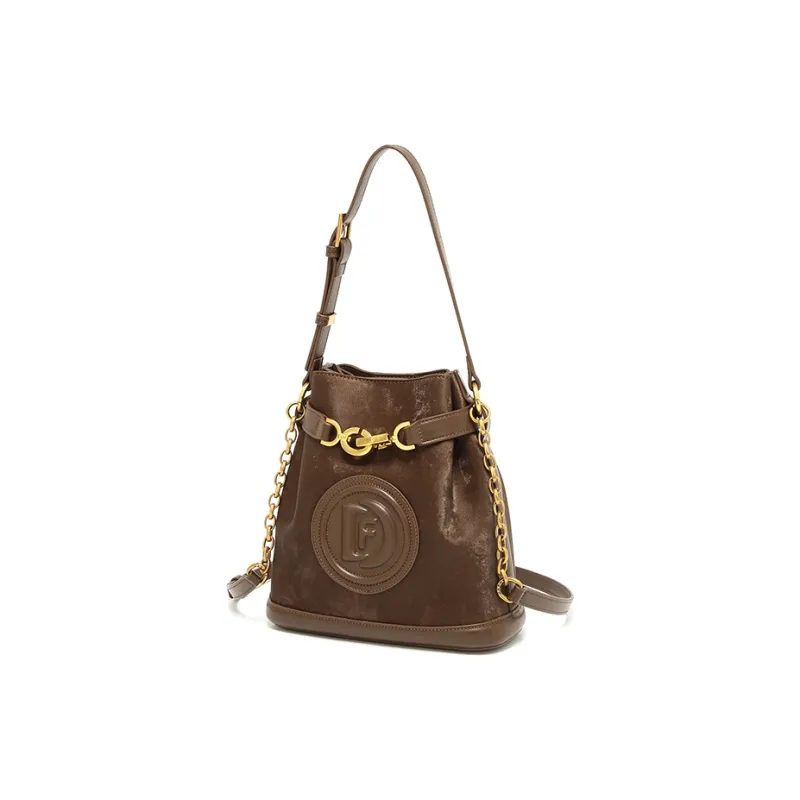 DAPHNE PU Shoulder Bag, Crossbody Bag Women's Brown-2