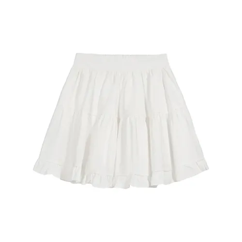 PZGE Casual Short Skirts Women's White