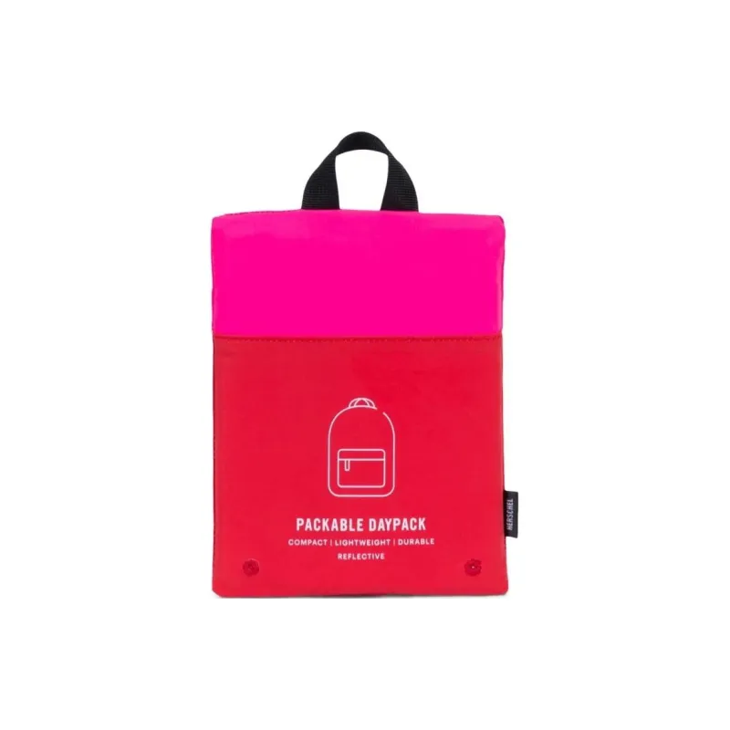 Herschel Fabric Backpack Unisex Neon Pink Red-3
