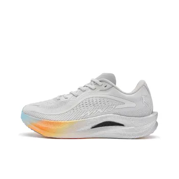 QIAODAN Strong Winds 2.0 Cushioning Anti Slip And Wear Resistant Low Top Running Shoes Men's Gray Silver