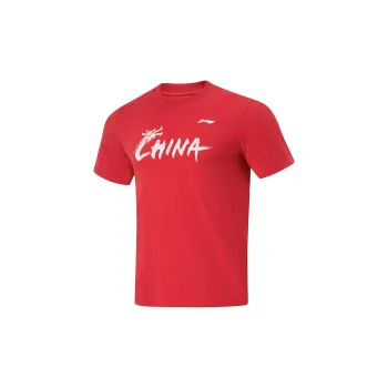 LiNing Table Tennis Series Regular T-Shirt Unisex Bull Red
