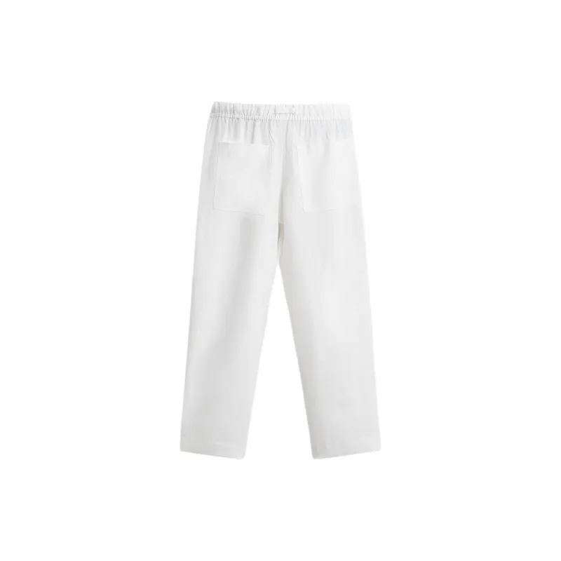 ZARA Casual Pants Men White-1