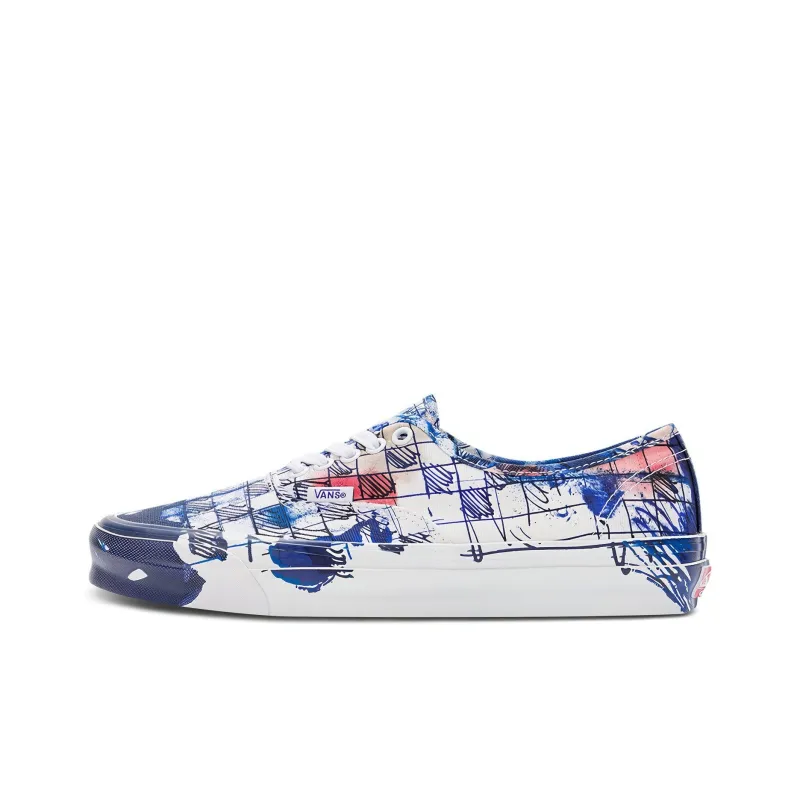 Vans Authentic Lx Connor Tingley Checkerboard White Blue-0