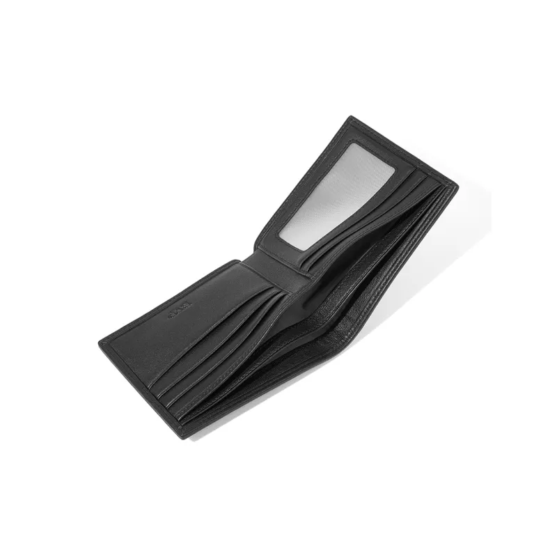 BVP Top Grain Cow Leather Card Holder Wallet Regular Men's Black-2
