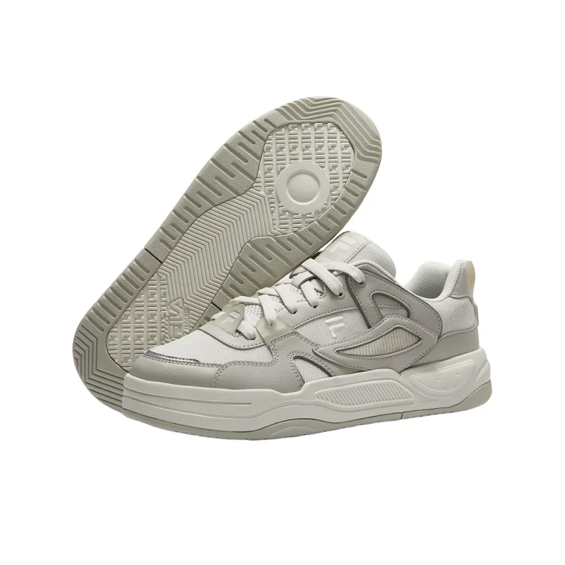 FILA FUSION BANK II Wear-Resistant Low-Top Skateboard Shoes Men's Gray-3
