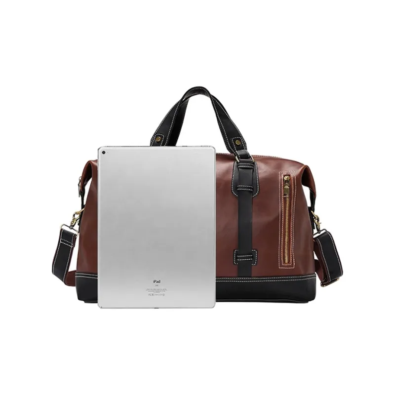 COTECi PU Travel Bag Tubas Unisex Black/Brown/Coffee-13