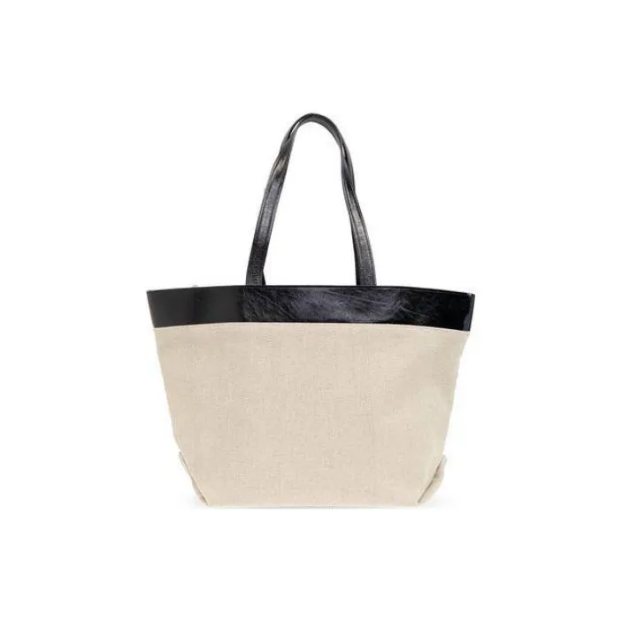 Ami Paris Logo plaque Panelled Tote Bag-2