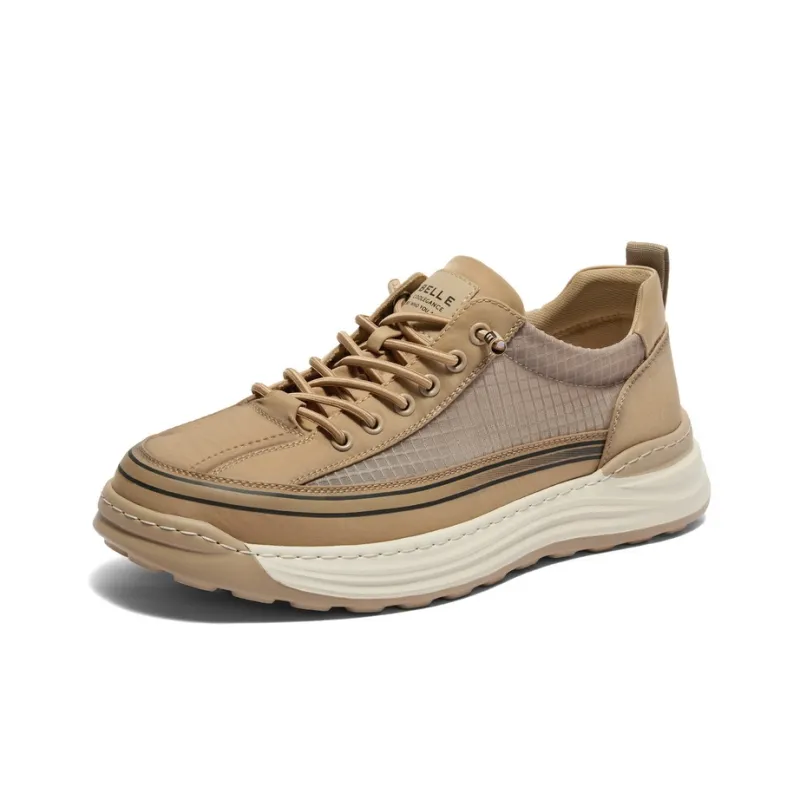 BELLE Casual Shoes Men's Black, Apricot-1