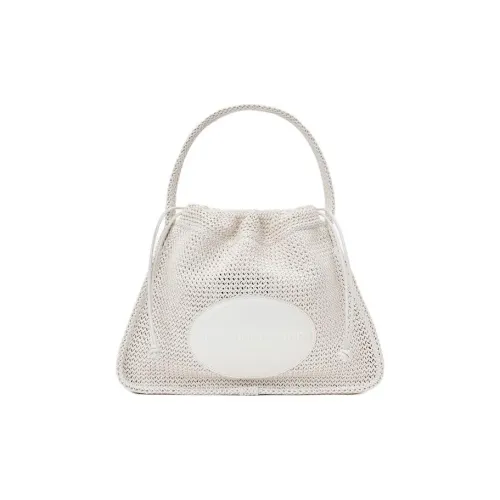 alexander wang Large Ryan Logo-patch Raffia Shoulder Bag