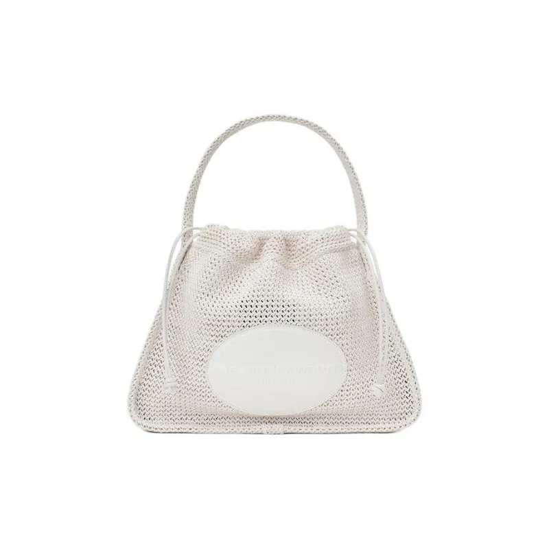 alexander wang Large Ryan Logo-patch Raffia Shoulder Bag-0