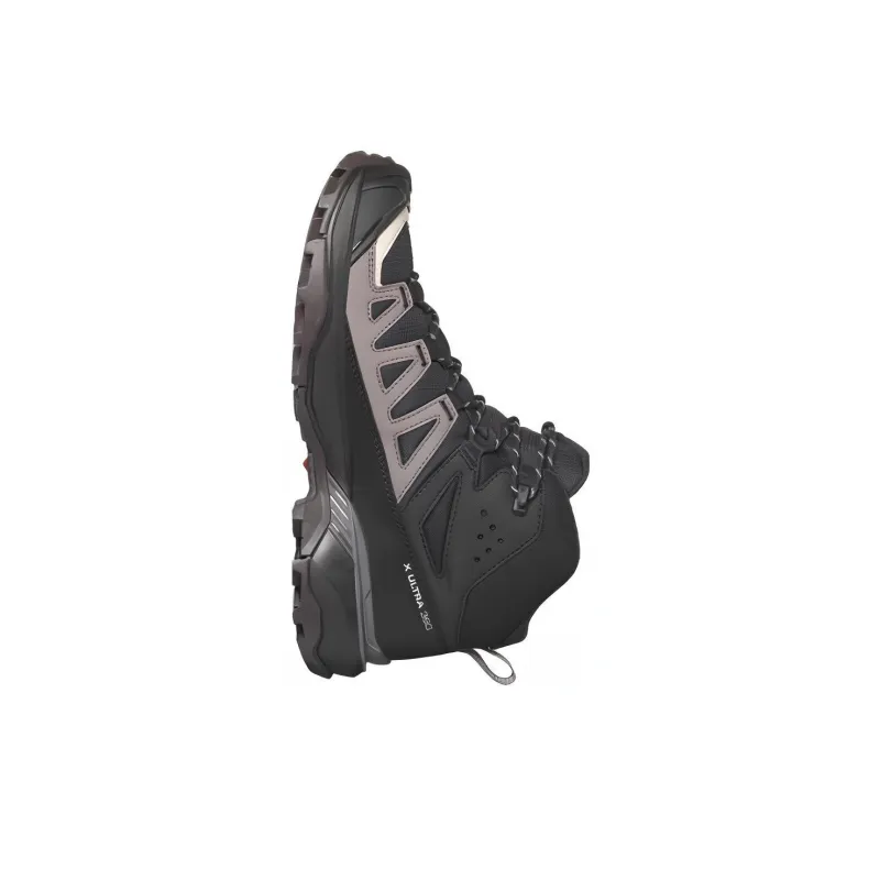 SALOMON Women's X Ultra 360 Mid ClimaSALOMON 'Carbon Metal'-2