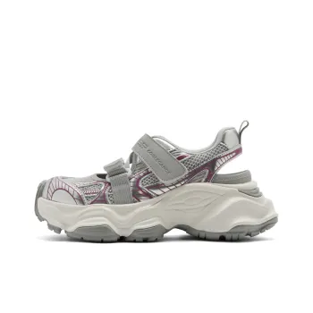 BELLE Low Top Chunky Sneakers Women's 1Silver Gray